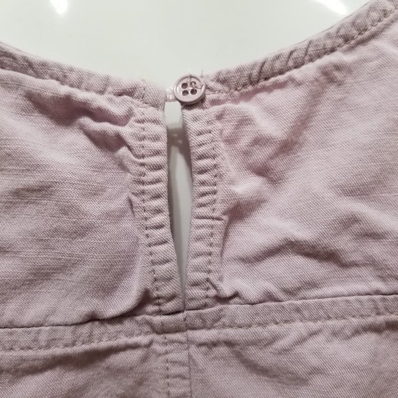 Free Heart top Large sleeveless shredded fringe raw hem keyhole tank twill boho - Picture 11 of 13